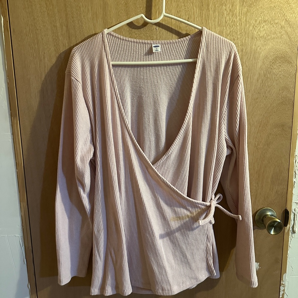 Old Navy Light Pink Ribbed Top